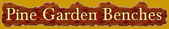 Pine garden benches